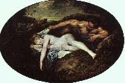 Jean-Antoine Watteau Jupiter and Antiope oil